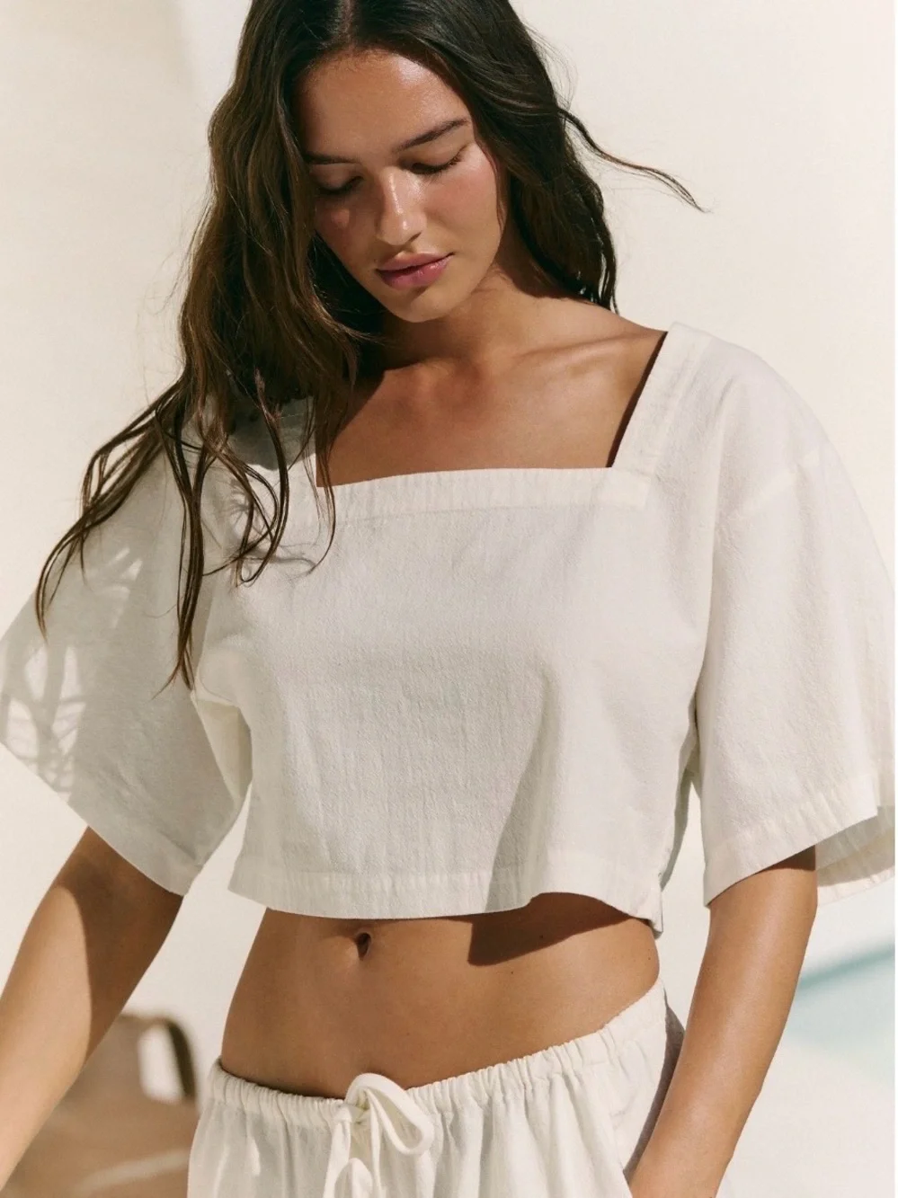 Free People Beach Bold 2 Piece Pant Set 💯Cotton NWT